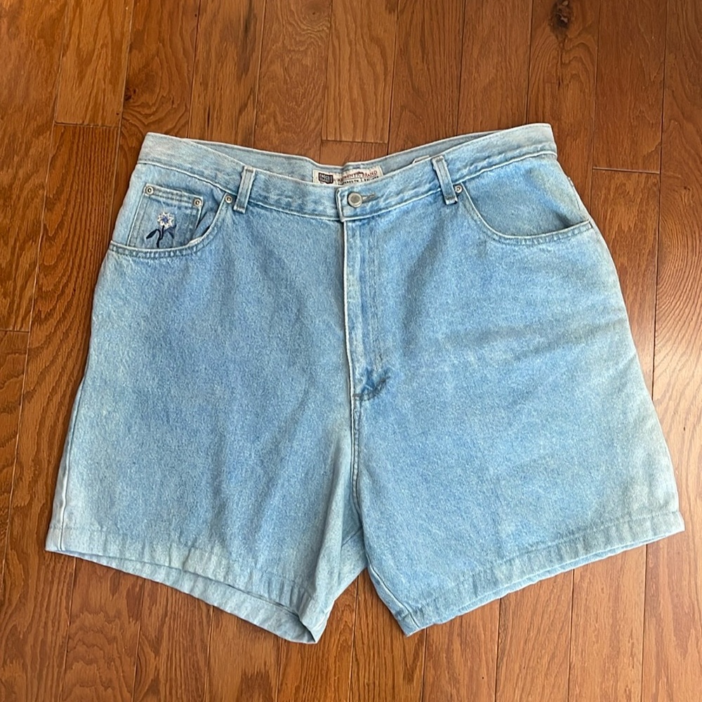 Faded Glory Women High Rise Jean Shorts‎ - Picture 3 of 14